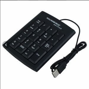 キーボード ミニUSB 19キー 数字キーパッド ラップトップ ノートブック用