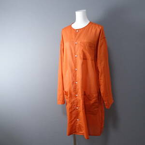 RANDT/アールアンドティー/XS/アメリカ製　クルーネックシャツ　ワンピース/オレンジ