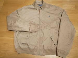 【送料無料 即決】Polo Ralph Lauren Baracuda Harrington Jacket サイズXL 新品 バラクーダ ハリントン Luxury Beigeベージュ 裏チェック