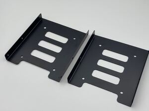 SSD HDD 2.5 3.5インチ 変換マウンター ブラケット 2台セット 金属製