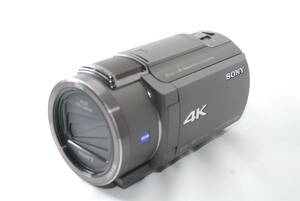 ☆ほぼ新☆　 ソニー ビデオカメラ FDR-AX45 4K 64GB 光学20倍 ブロンズブラウン Handycam FDR-AX45 TI