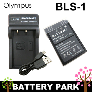 オリンパス BLS-1 互換バッテリーと互換USB充電器 PEN Lite E-PL1 E-PL1s E-PL2 E-PL3 E-PL5 E-PL6 E-PL7 PEN Mini E-PM1 E-PM2 Stylus 1