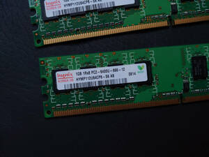 ジャンク●hynix●1GBx2●HYMP112U64CP8-S6●デスクトップ用メモリ●240pin DIMM