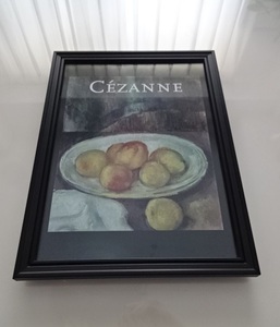 Art hand Auction Cadre artistique § Cadre A4 (au choix) avec poster photo § Paul Cézanne § Style antique, pomme, fruit, peinture, style vintage, meubles, intérieur, Accessoires intérieurs, autres