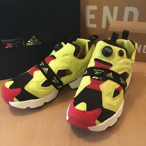 今だけ値下げ／新品／28cm／インスタポンプフューリー ブースト／リーボック Reebok／アディダス adidas／PUMP FURY BOOST／シトロン