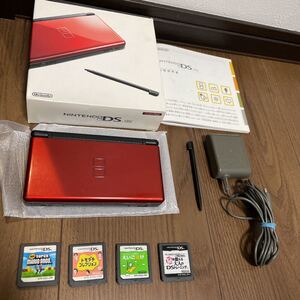 任天堂DS lite本体、付属品、ソフト4本セット