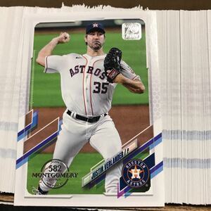 2021 topps montgomery 582 限定　justin verlander