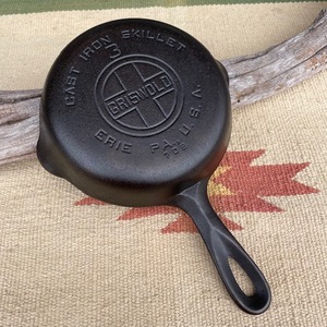  смазка worudo сковорода #3 блок знак 1930~1939 год Vintage Griswold skillet C203