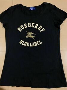 バーバリー BURBERRY LONDON BLUE LABEL 半袖Tシャツ 38 ブラック