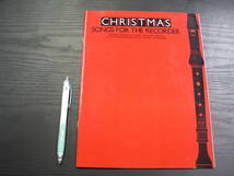 楽譜 リコーダー 洋書 CHRISTMAS songs for the recorder/クリスマスソング 32p _画像1