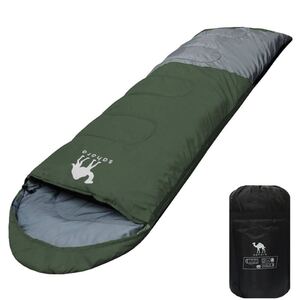 寝袋 -15℃ シュラフ 封筒型 コンパクト キャンプ アウトドア 秋冬用 軽量