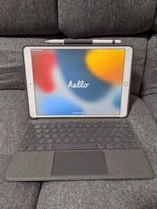 iPad Pro 10.5 64GB SIMフリー/純正レザーカバー/logicoolキーボードケース/Apple Pencil付