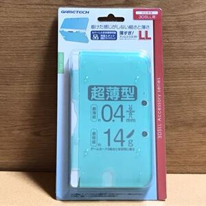 薄すぎ! スリムシェル 3DSLL 保護カバー グリーン 軽量 ゲーム ケース