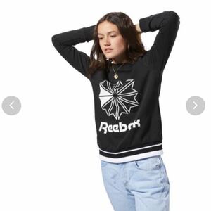 新品　Reebok Classic スウェット　トレーナー　リーボック　クラシック　ブラック　スウェットパーカー 