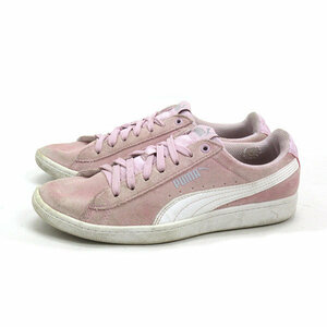 y■【23cm】プーマ/PUMA スエードスニーカー■ピンク系LADIES/13【中古】