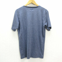 a■アールニューボールド/R.NEWBOLD ロゴプリント 胸ポケット Tシャツ【L】紺/MENS/109【中古】_画像3