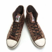 y■【US6H】バンズ/VANS V66LEOPARD レオパード柄ハラコ調スニーカー■茶MENS/61【中古】_画像2