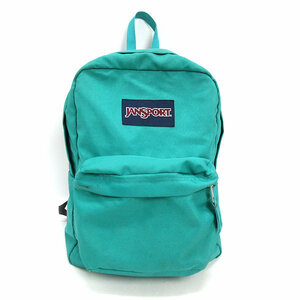k# Jean sport /JANSPORT rucksack / Day Pack /. road * standard /BAG/ green / combined use #62[ used ]