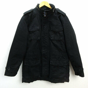 ◇ ギャップ/GAP フード付き ミリタリージャケットJKT【M】黒/MENS/126【中古】