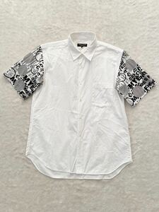 COMME des GARCONS HOMME PLUS sizeXS 切り替え半袖シャツ コムデギャルソンオムプリュス