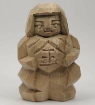 叩き彫　「金太郎」　16861　クス材　11ｃｍ　円空　木喰_画像2