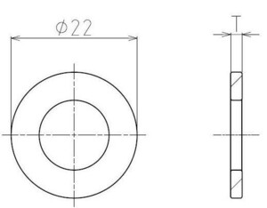 【CUSCO/クスコ】 リヤキャンバーアジャスター オプション部品 調整用シム丸形 T0.1 1パック4枚 [SIM-12-0.1]