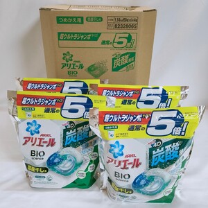 【送料無料】アリエール ジェルボール4D 洗濯洗剤 部屋干しでも爽やかな香り 詰め替え 60個入 4袋セット