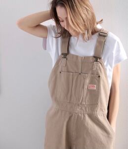 未使用 javaコラボ クラシカルエルフ オーバーオール サロペット ベージュLサイズ
