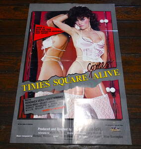 海外版映画ポスター【Times Square Comes Alive】1985年公開版/Veronica Vera/ Tasha Voux/VCA/80s/XXX