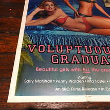 海外版映画ポスター【Voluptuous Graduates】1980年代/Sally Marshall/penny Warden/80s/X-Rated/Vintage_画像4