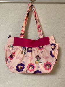 ハンドメイド ギャザートートバック ペコちゃん