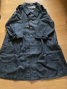  rare Evisu mountain root Deluxe Denim car n blur - trench coat size 38