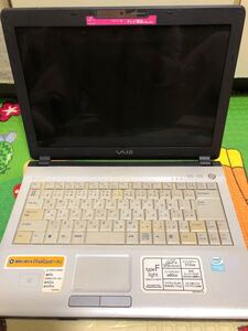 ソニー SONY ノートパソコンVGN-FJ11B/W 中古