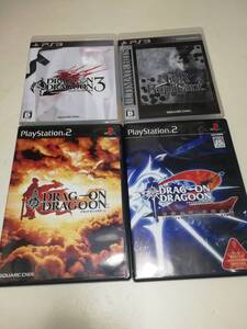 PS2 & PS3 ドラッグオンドラグーン 1 2 3 & ニーア レプリカント 4作品セット スクウェア・エニックス NieR