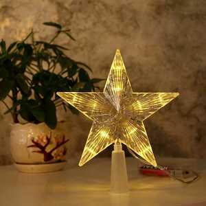 クリスマスツリー トップ 星型 スター 照明