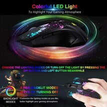 ■新品■Bengoo ゲーミングマウス マウス 有線 ゲーム用 七色LED付き 光学式マウス 人体工学デザイン Window ／Mac／Vistaに対応可能_画像5