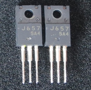 FET 2SJ657 サンヨウ SANYO 三洋 VDSS=100V VGSS=20V ID(DC)=12A 2個 1パック 半導体 動作品 部品,パーツ,工作,修理に