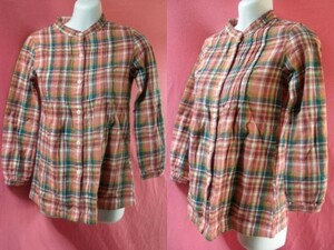 USED Kids check pattern shirt size 140. color series 