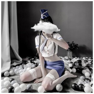 18 スチュワーデス 仮装服 へそ出し 魅惑 セクシー ランジェリー コスプレ