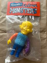 HEADLOCKSTUDIO kustom monsters Mutant Knuckle-kun MONSTERS FAN CLUB 大阪限定 littlechopdesign Knuckle ソフビ_画像1