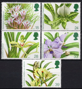 *1993 year England - [ no. 14 times world orchid meeting ]5 kind . unused (MNH)(SC#1493-1497)*YB-221