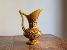 アンティーク花器 オブジェ ヴィンテージ デザイン 陶器 フラワーベース（H17cm） 華道 花瓶 生け花 ポット_画像4