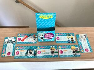 初音ミク happyくじ 店頭POP カード7枚と交換券立て 写真品 非売品！ ねんどろいど フィギュア グッスマ