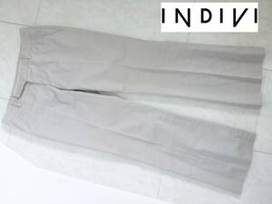 1.5万 INDIVI（インディヴィ）インディビ ★　グレー系　スラックス　パンツ　40　L相当