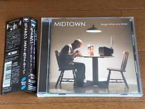 美盤 ほぼ新品 ミッドタウン MIDTOWN 2004年 CD フォーゲット・ホワット・ユー・ノー Forget What You Know 国内盤 帯付