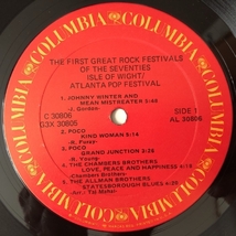 美盤 レア物 オムニバス V.A. 1971年 3枚組LPレコード The First Great Rock Festivals Of The Seventies 米国盤 Jimi Hendrix_画像8