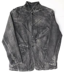 定価43000 新品 本物 KMRii Vintage Tailored JKT リネン テーラード ジャケット 1902-JK09 2 ケムリ 5034