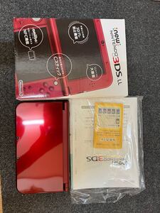 【極美品】Newニンテンドー3DS LL メタリックレッド