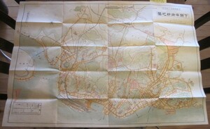 古地図　下関市街新地図　４千9百分の1◆大正11年◆