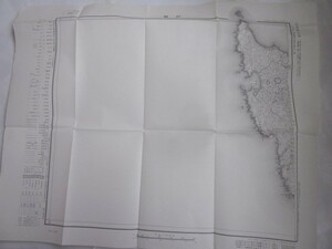 古地図　戸賀　5万分の1地形図◆昭和36年◆秋田県、男鹿市、戸賀湾